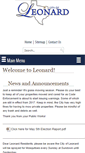 Mobile Screenshot of cityofleonard.net